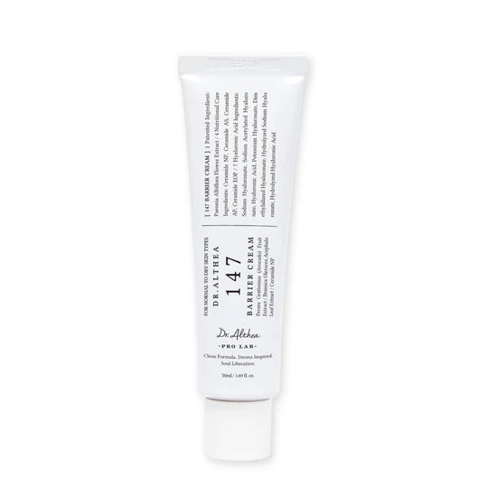 Tube of Dr. Althea skincare cream on a white background
